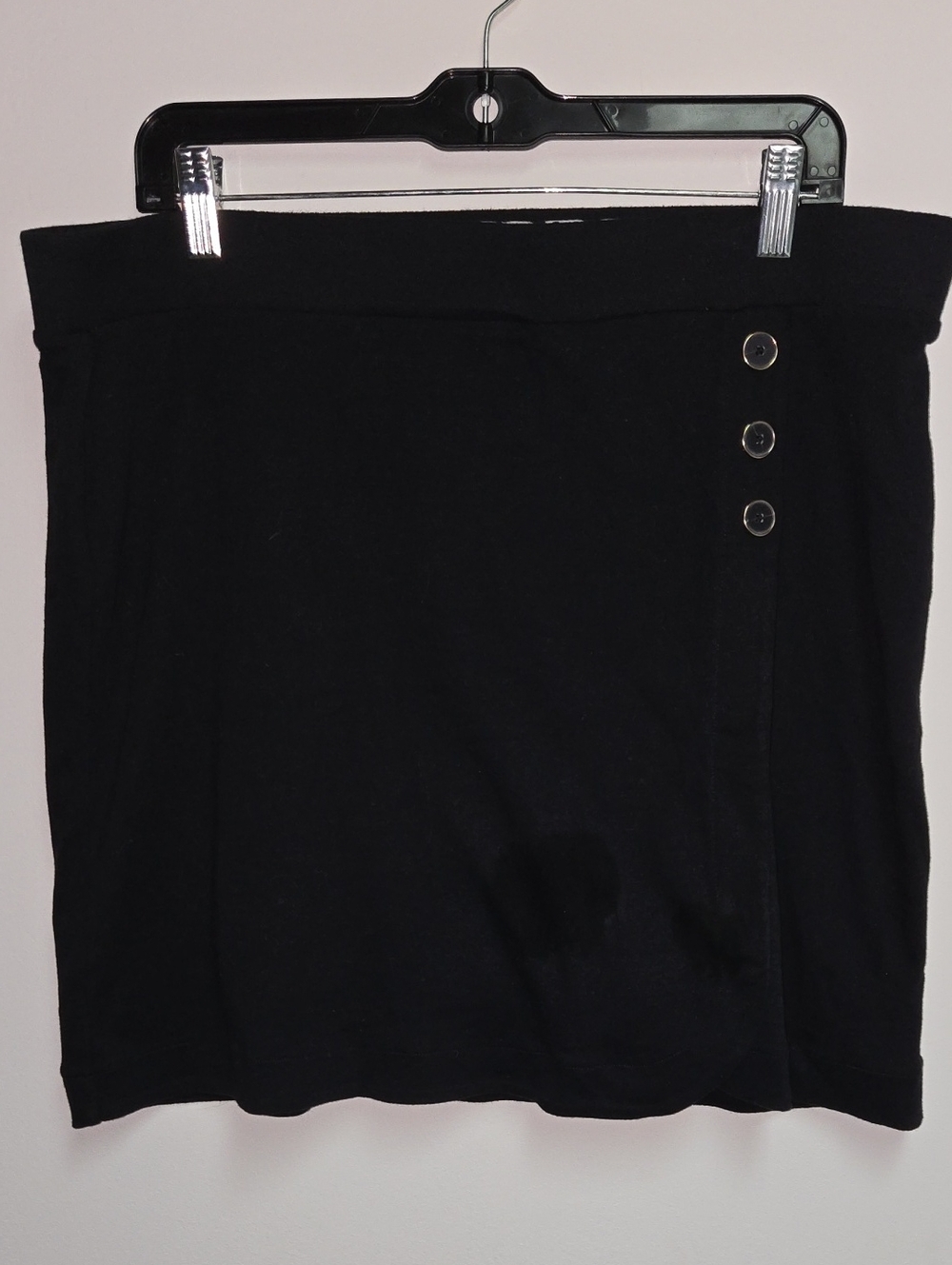 Jones New York Black Skort with Side Button Detail XL